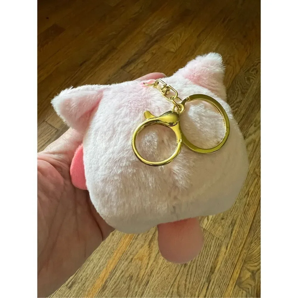 My Melody & Cinnamoroll Plush Keychain